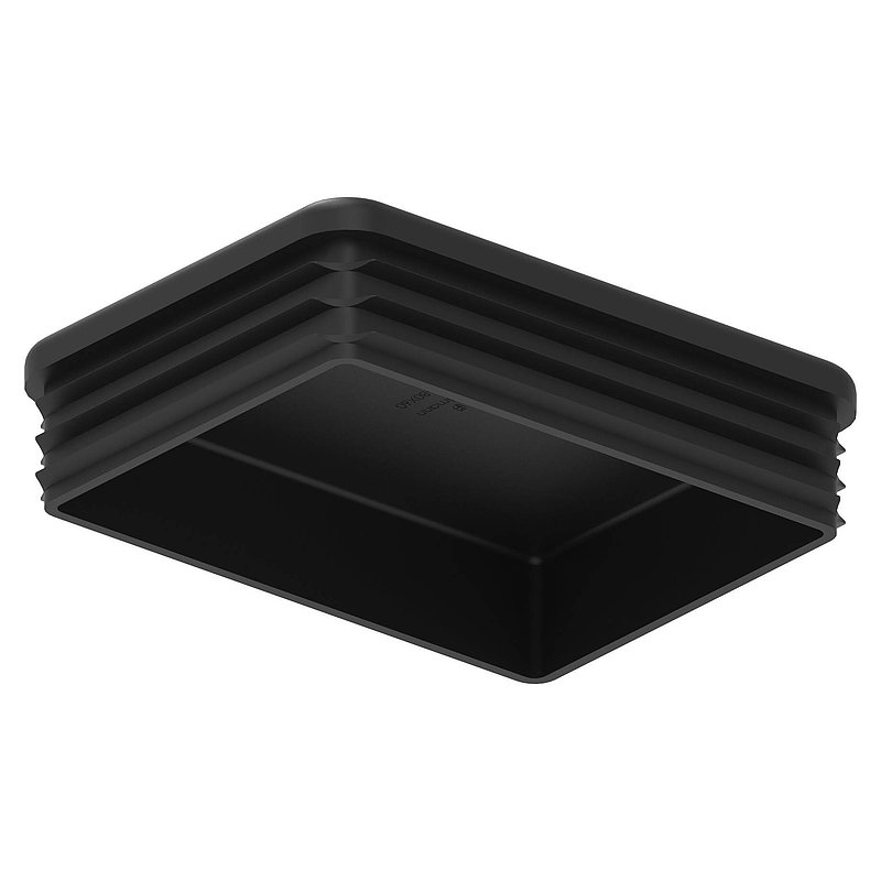 Bouchon plastique pour tube rectangulaire 80x60mm