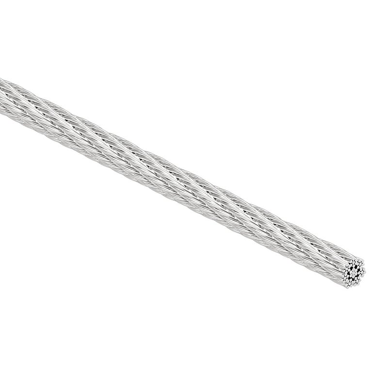 Câble acier inoxydable Ø 3mm, 7x7, L: 50m, V4A