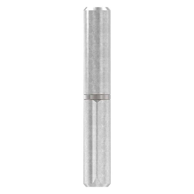 Anschweißband, L: 80mm, mit festem Stift, V2A