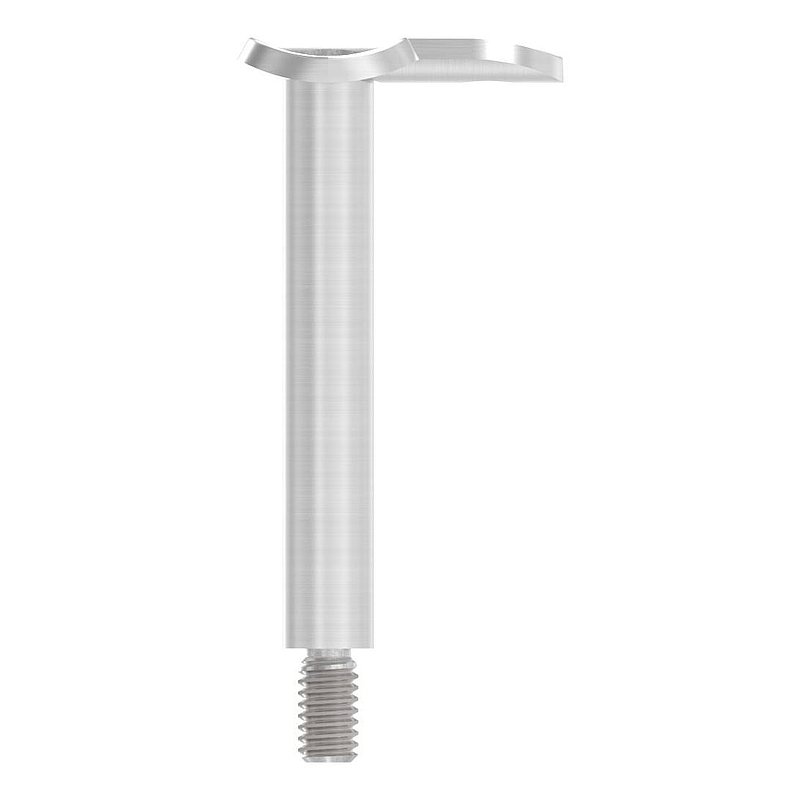 Stift Ø 12mm mit 90° Handlaufanschlussplatte für Rohr 42,4mm, V2A