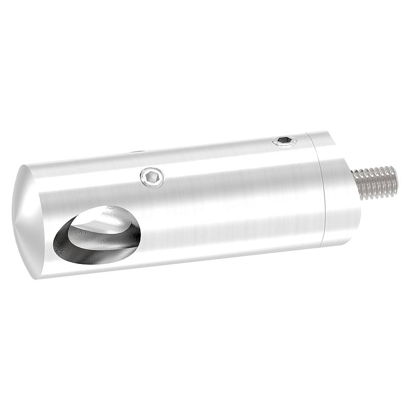 Cross bar holder for 42.4 mm tube, 12.2 mm hole, inside corner, AISI316
