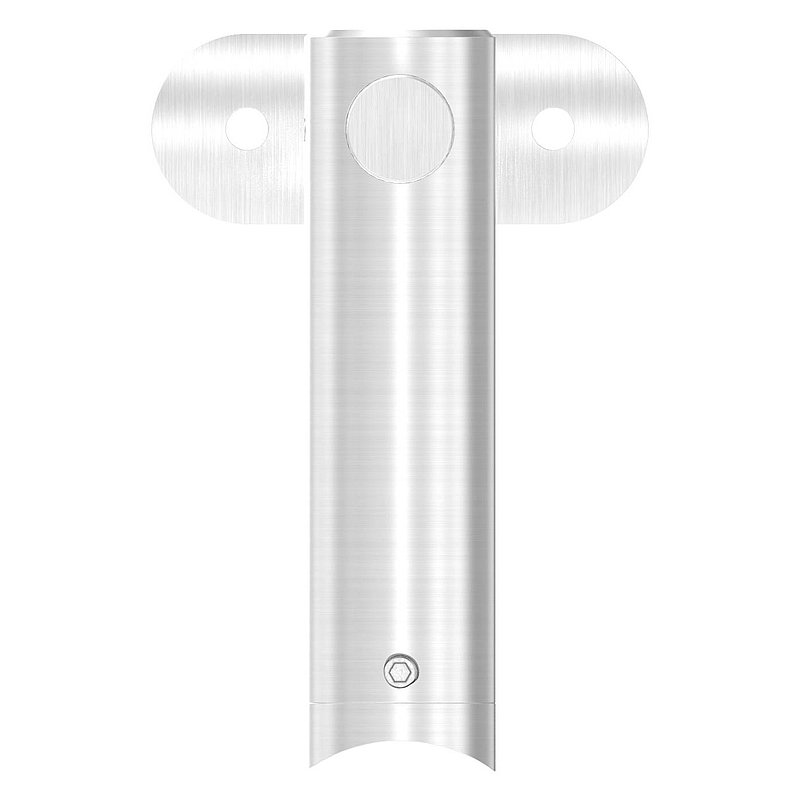 Support mural avec plaque de fixation pour main-courante de Ø 42,4mm, V2A