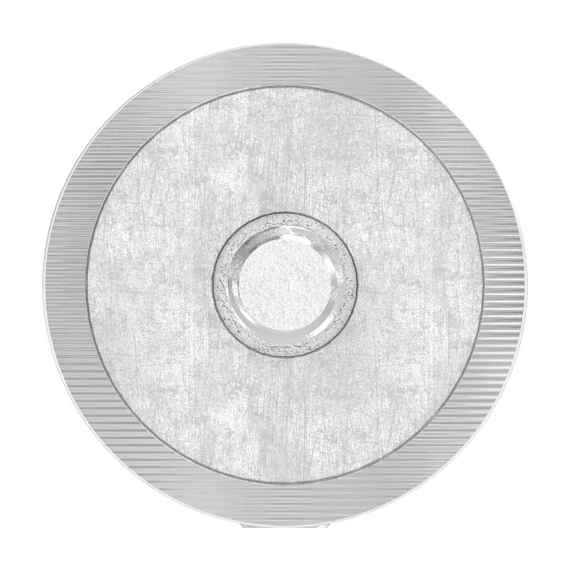 Querstabhalter zum Stoßen, Bohrung Ø 12,5mm, Anschluss 42,4mm, V4A