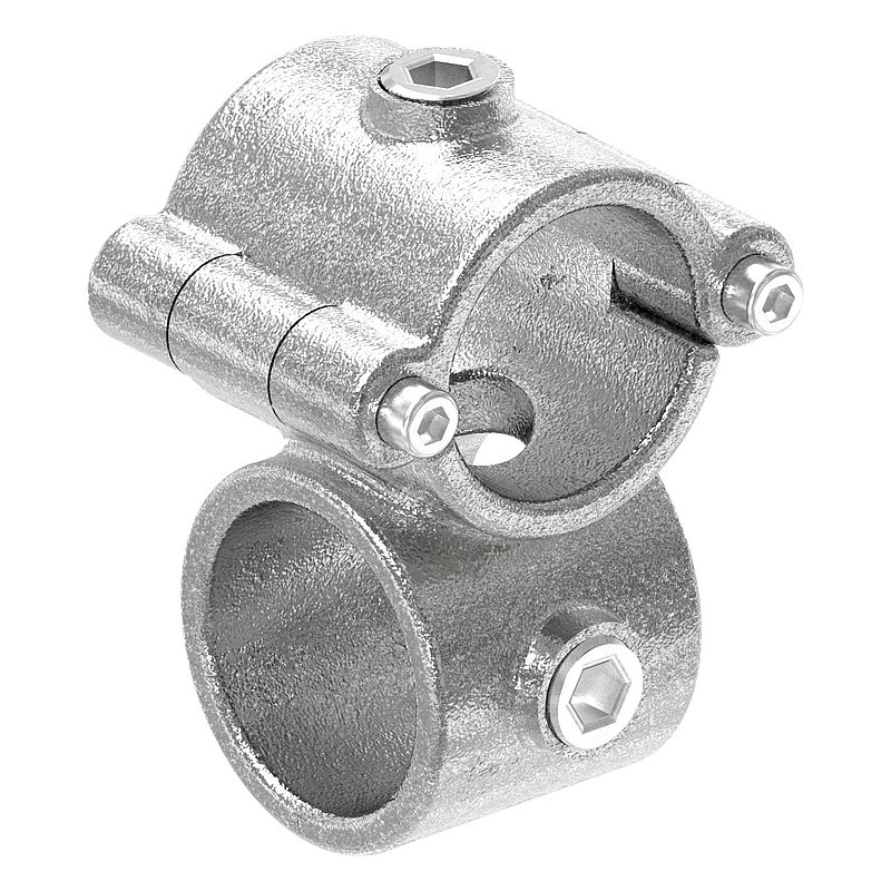 Raccord en croix à charnière, pour tube Ø 42,4mm