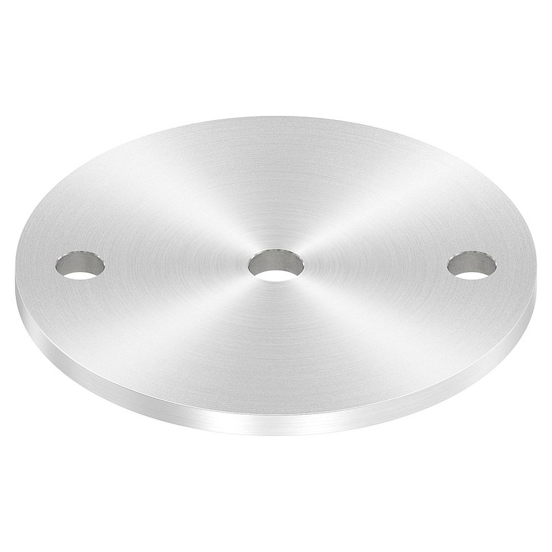 Ankerplatte Ø 120x6mm, mit Rundschliff, V2A