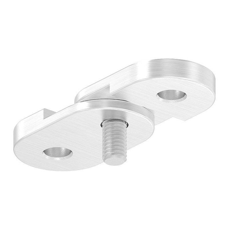 Handlaufanschlussplatte verstellbar, flach, V2A