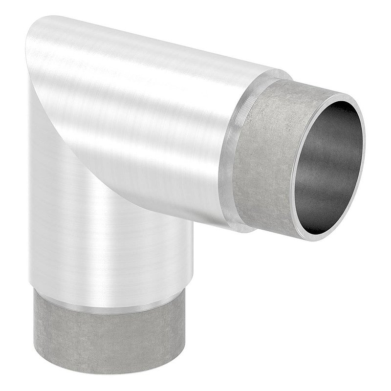 Eckstück 90°, für Rohr 42,4x2,0mm, V4A