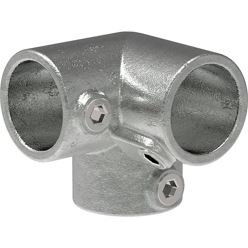 Raccord d'angle 3 sorties, pour tube Ø 21,3mm