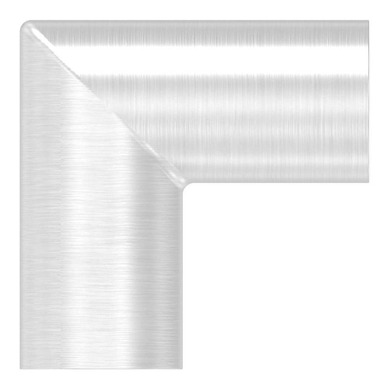 Round bar connector for Ø 12mm, 90°, AISI304