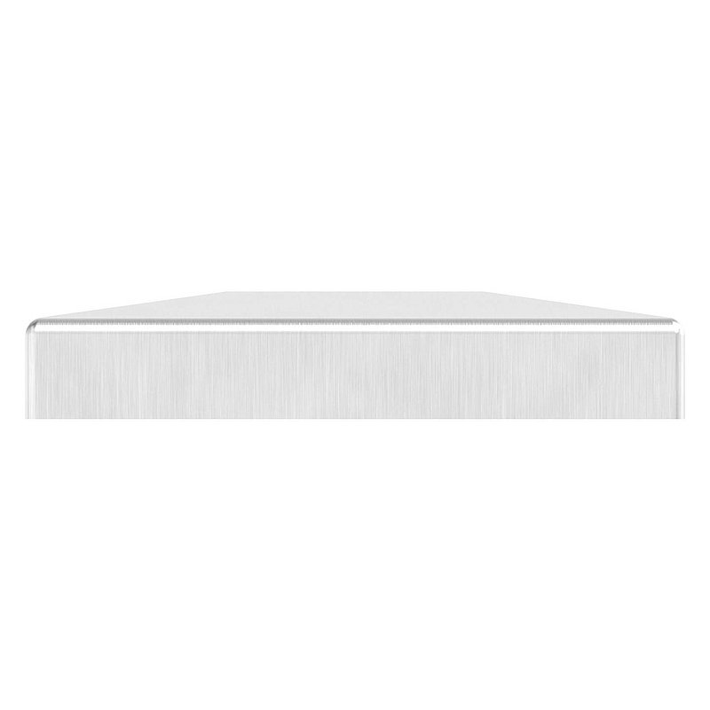 Abdeckrosette, 129x129x25mm für 50x50mm, V2A