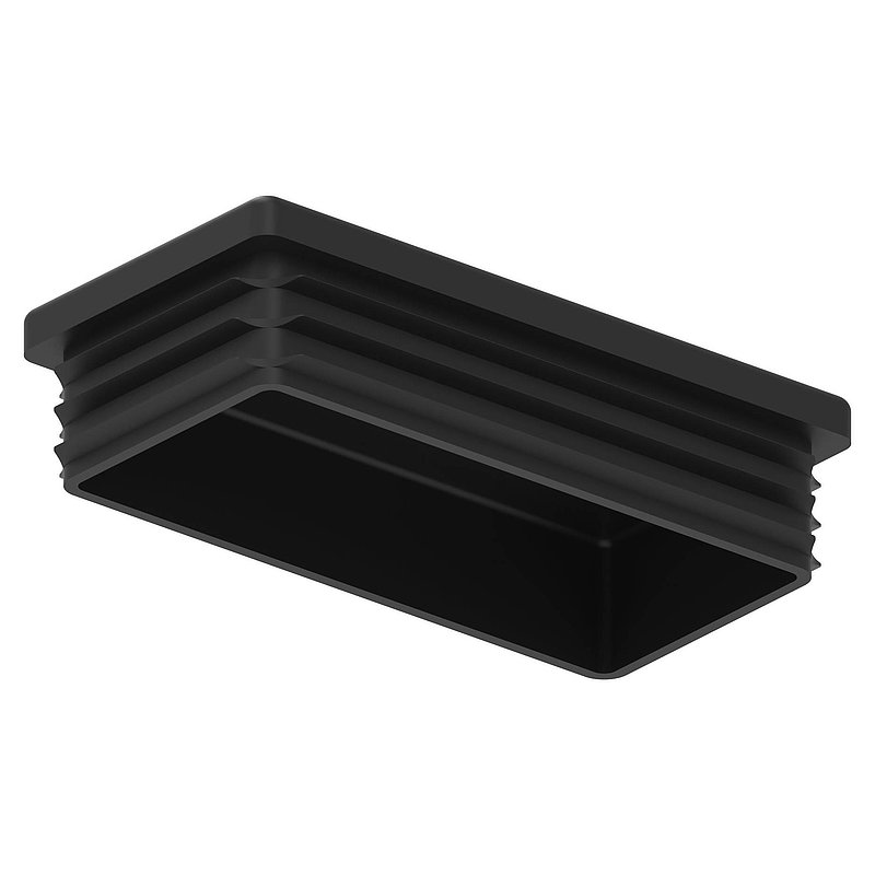 Bouchon plastique pour tube rectangulaire 80x40mm