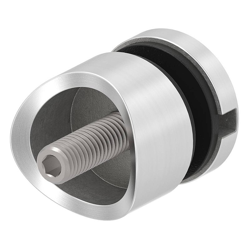 Glass point holder 30mm, connection: 42.4mm, AISI304