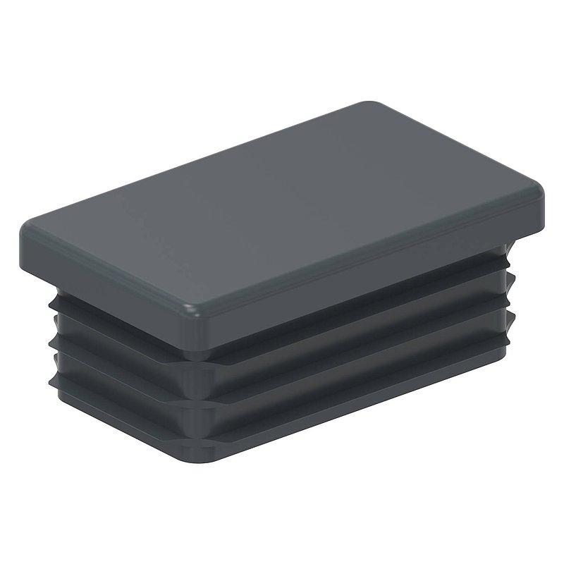 Bouchon plastique pour tube rectangle 50x30mm