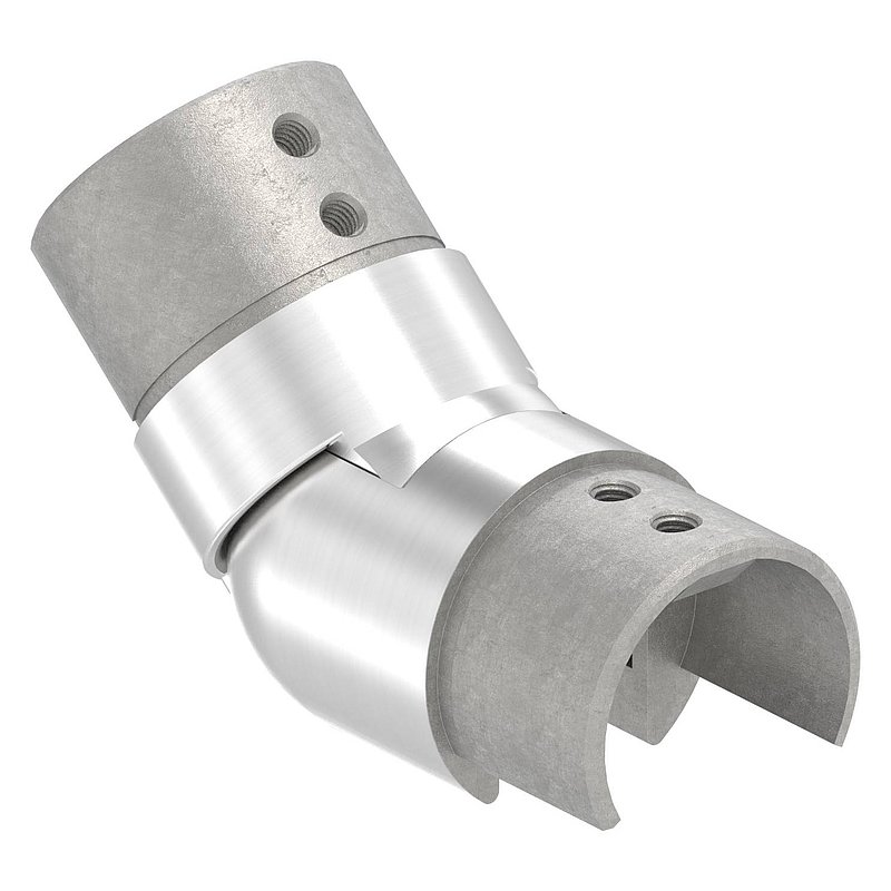 Flexible connector for 48.3 mm grooved tube, AISI304