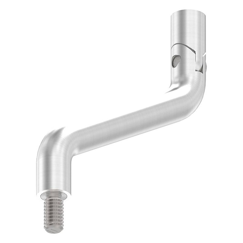Étrier Ø 14mm, 2x courbé à 30°, avec articulation, V2A