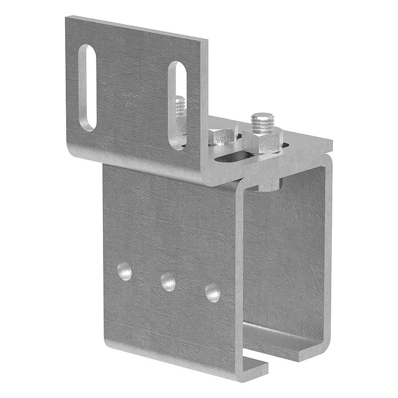 Support mural pour rail de guidage de portes suspendues
