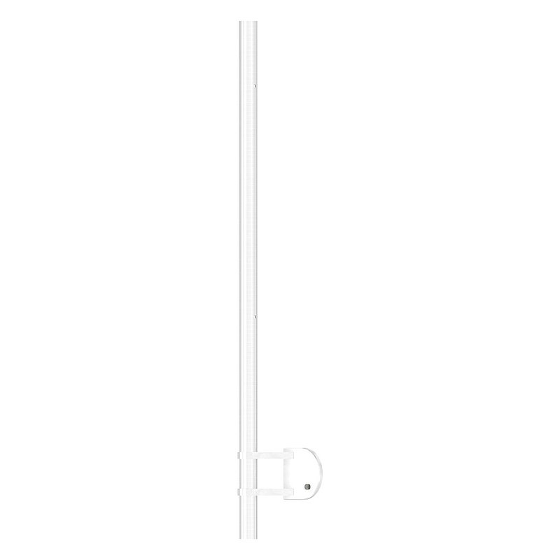 Edelstahlpfosten V2A zur Wandmontage für 90° Außeneck, H: 1190mm