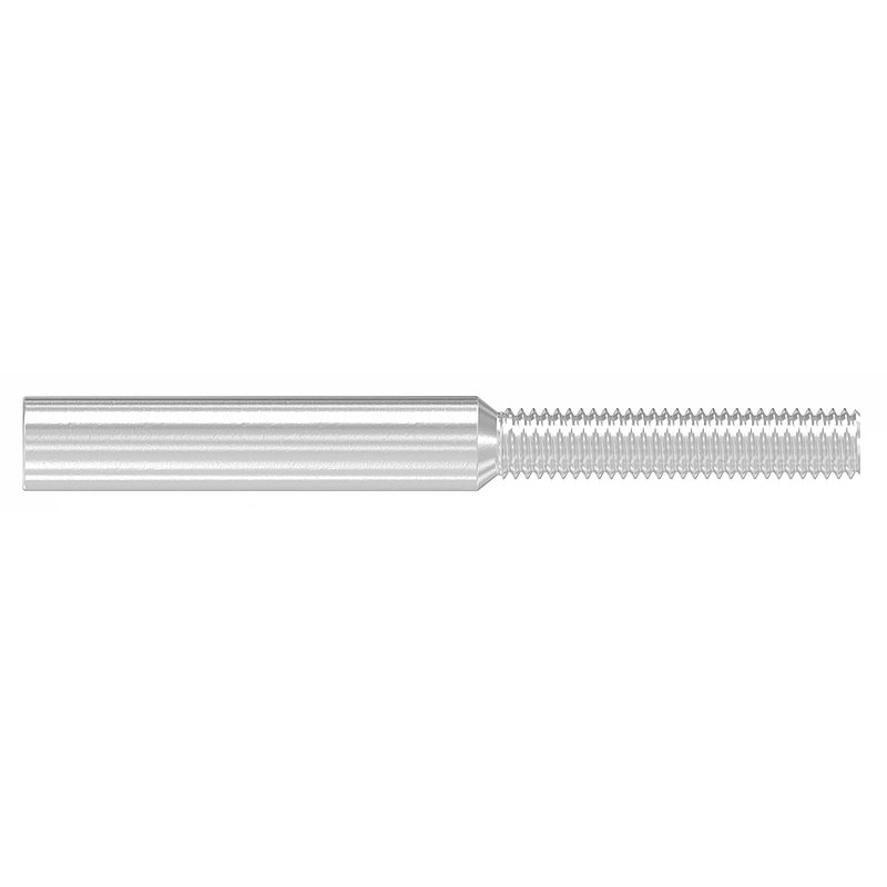 Threaded terminal for rope 5mm, AISI304
