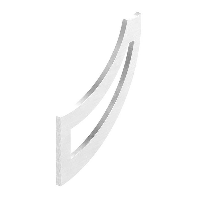 Support effilé pour main courante, 4mm d'épaisseur, V2A