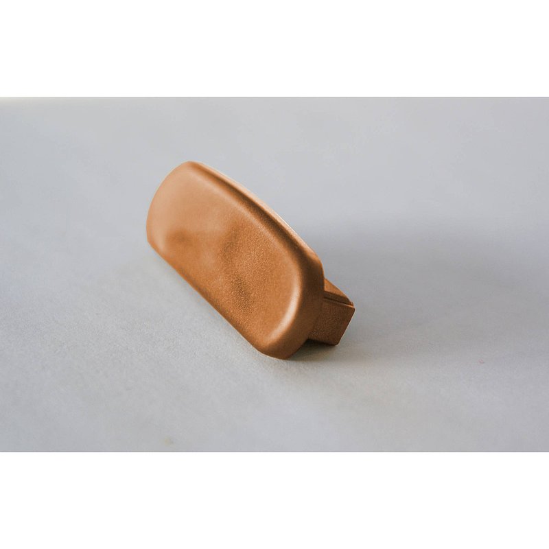 End cap for plastic handrail for 40x8mm, copper