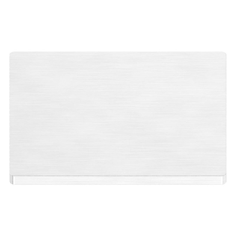 Plaque d'ancrage, 80x80x4mm, avec ponçage longitudinal, V2A