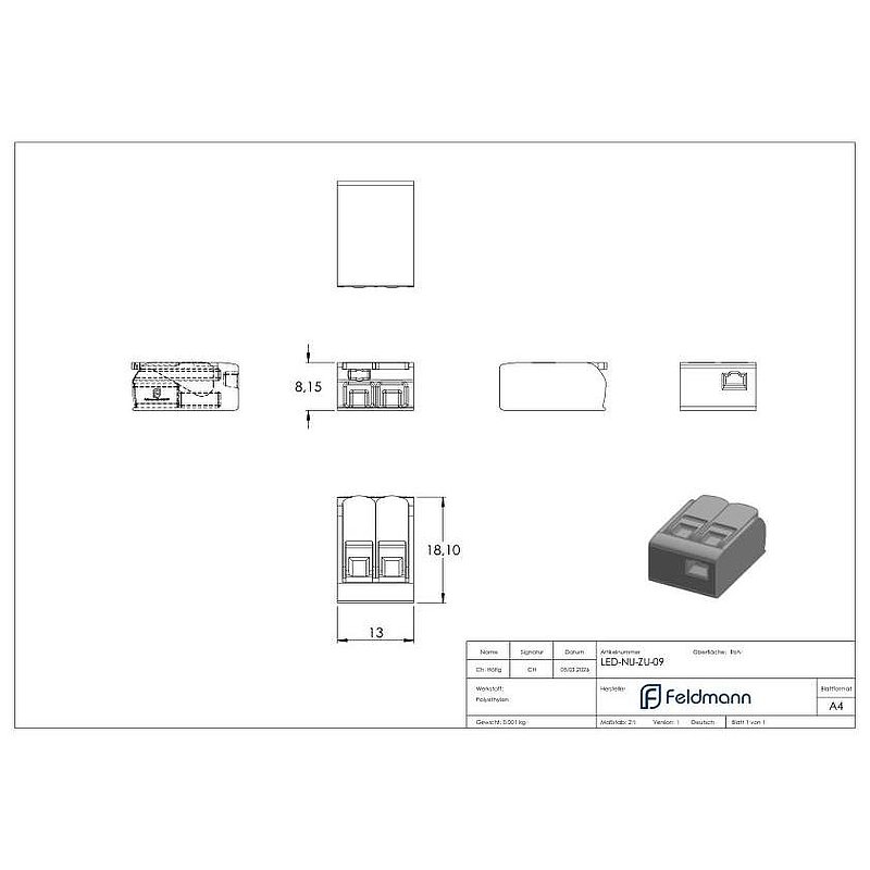 Wago Compact-Verbindungsklemme 2-Leiter bis 4qmm