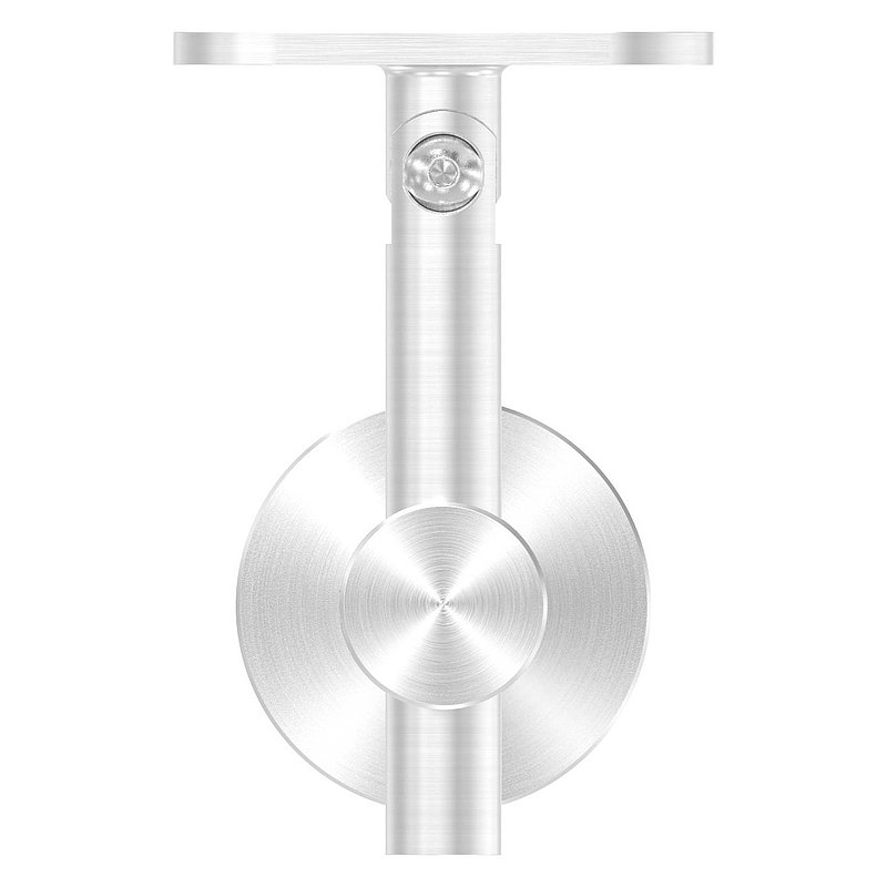 Handrail holder for glass, hinge, handrail connection plate flat, AISI304