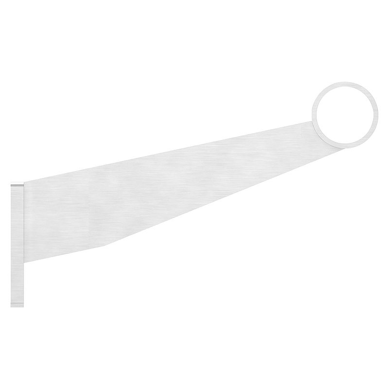 Support pour repose-pieds ou main courante, pour tube Ø 33,7mm, V2A