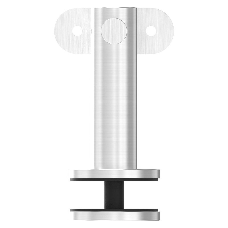 Handrail holder for glass, hinge, handrail connection plate flat, AISI304