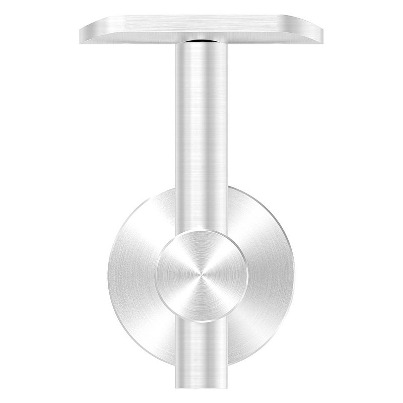 Handrail holder for glass, handrail connection plate 42.4 mm, AISI304
