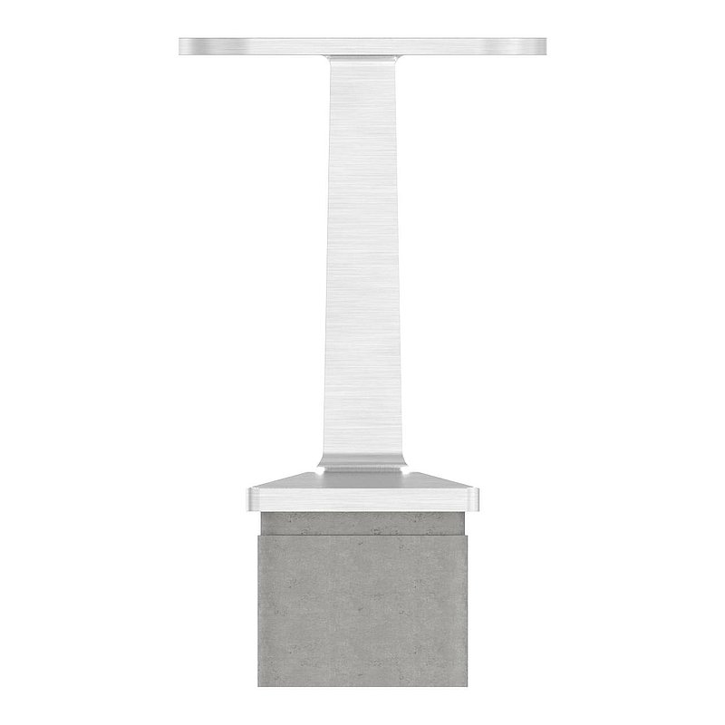 Rohrabschlussstopfen mit Stift für Rohr 40x40x2mm, V2A