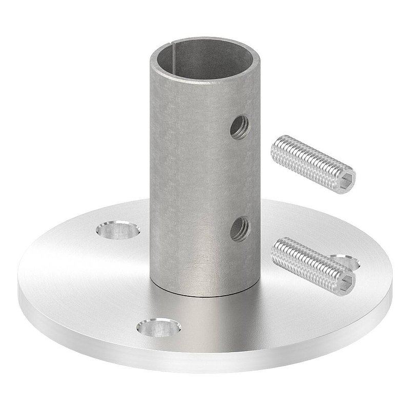 Wand- und Bodenanker, für Rohr 33,7x2,0mm, V2A