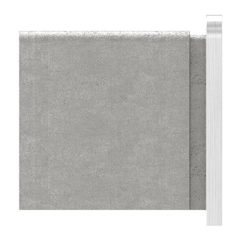 End cap for stainless steel U-profile 80530-XXX, AISI304