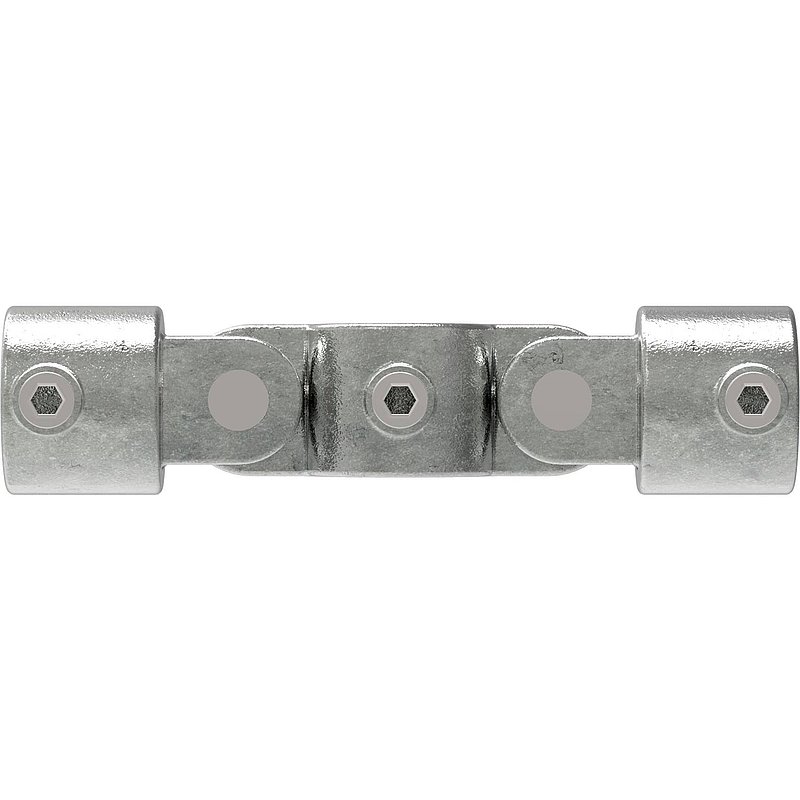 Pivot double, ajustable, 180°, pour tube Ø 42,4mm