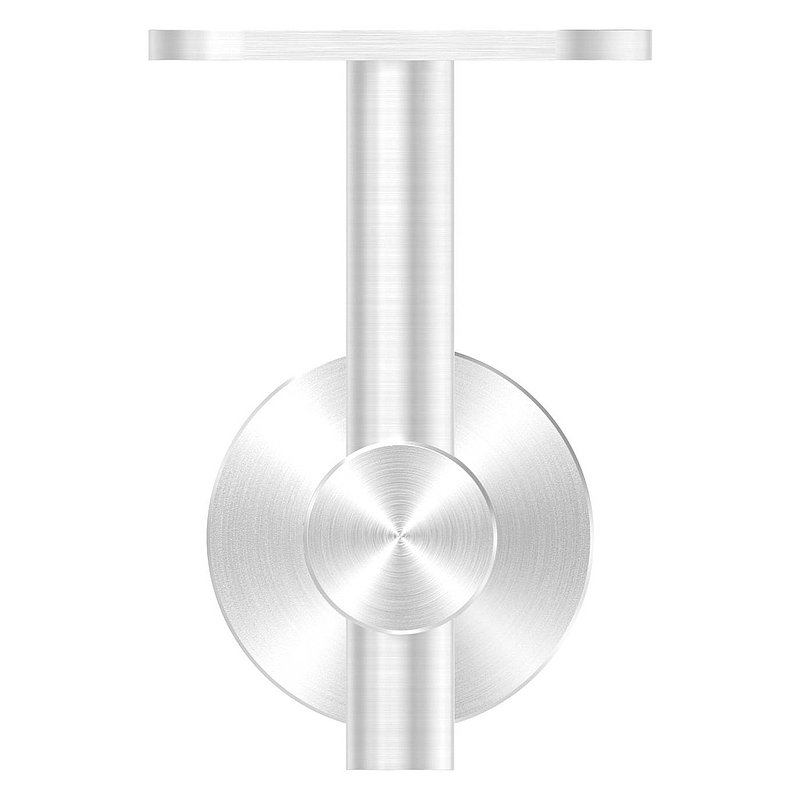 Handrail holder for glass, handrail connection plate flat, AISI304