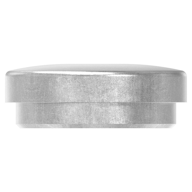 Embout en acier légèrement bombé pour tube 42,4 x 2,5mm avec alésage de 12,3mm