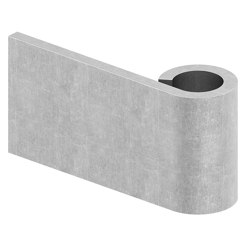 Bande à souder pour gond Ø 16mm, L: 75mm