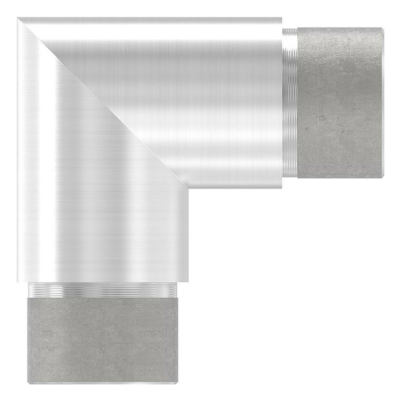 Corner piece 90°, for tube 33.7x2.0mm, AISI304
