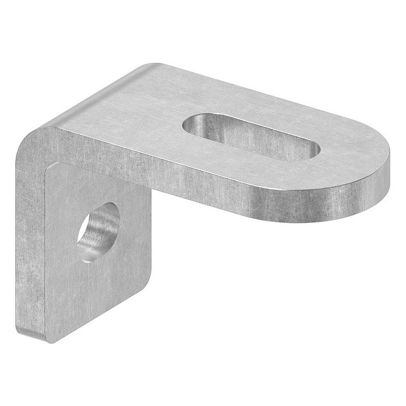 Languette pliée à souder, 60x40x30x6mm