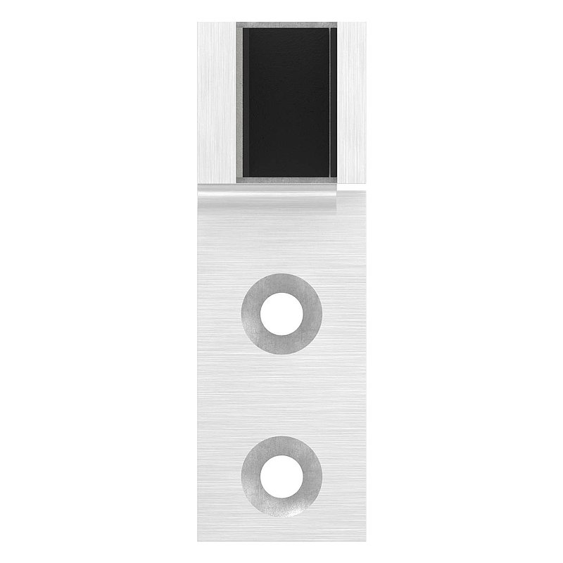 Glass connector for wall mounting, for glass 12 - 12.76mm, AISI316