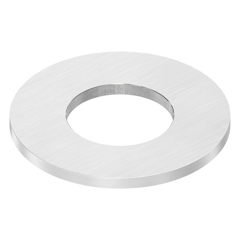Ankerplatte Ø 100x6mm, mit Längsschliff, V2A