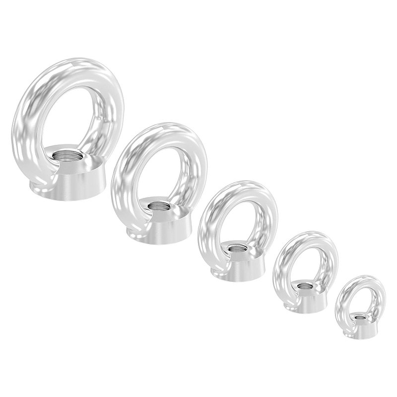 Ringmutter mit Innengewinde 6mm, V4A