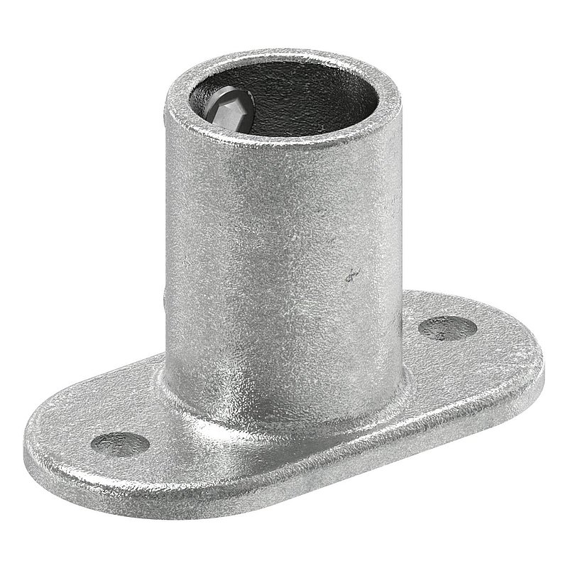 Support mural avec 2 trous de fixation, pour tube Ø 42,4mm