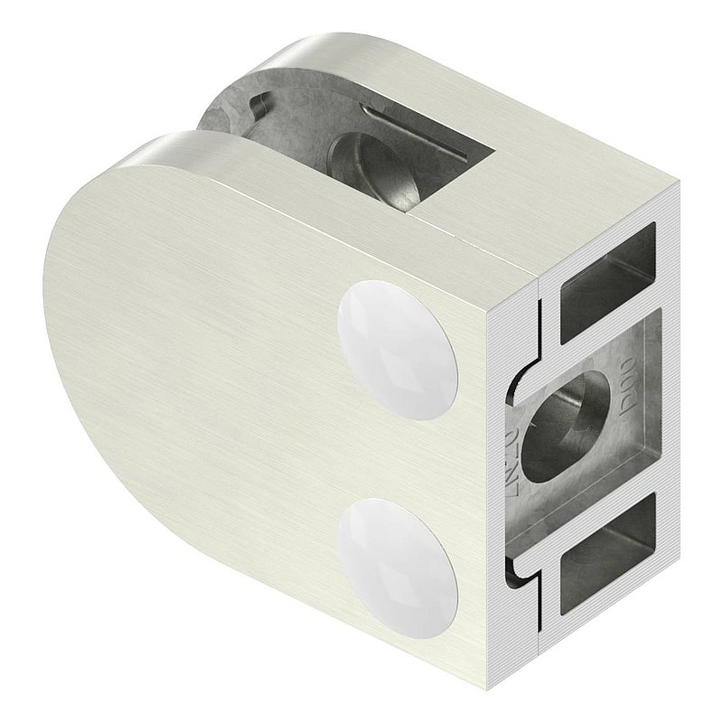 Pince à verre modèle 30, jonction: droite, aspect inox
