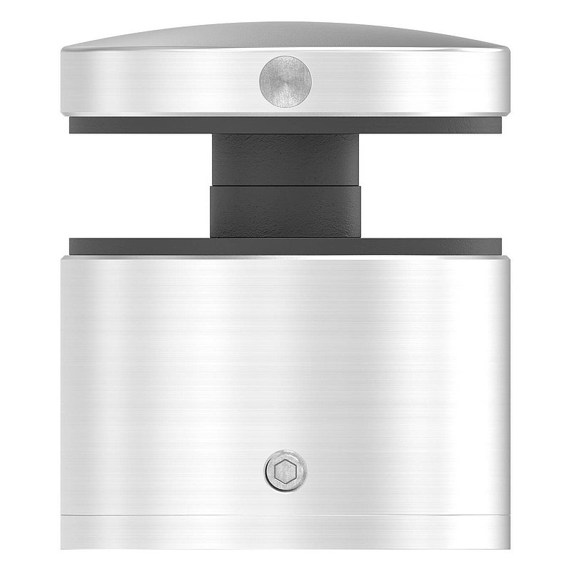 Glaspunkthalter 52mm, flach, verstellbar, V4A