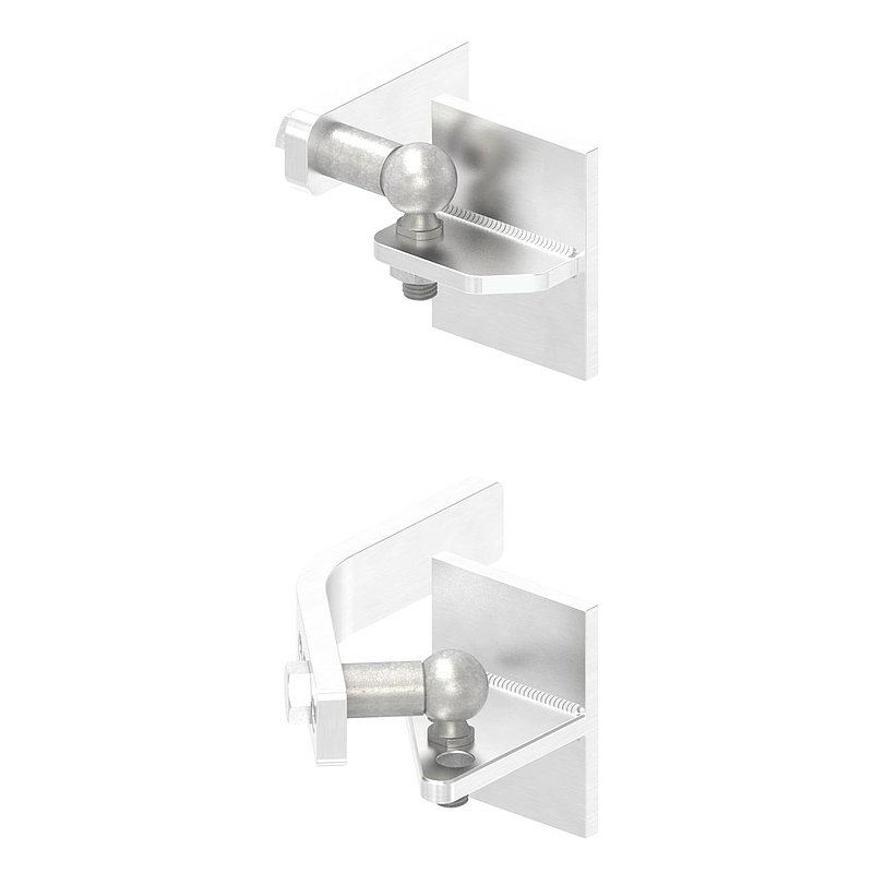 lifting door hinge for metal posts, AISI304
