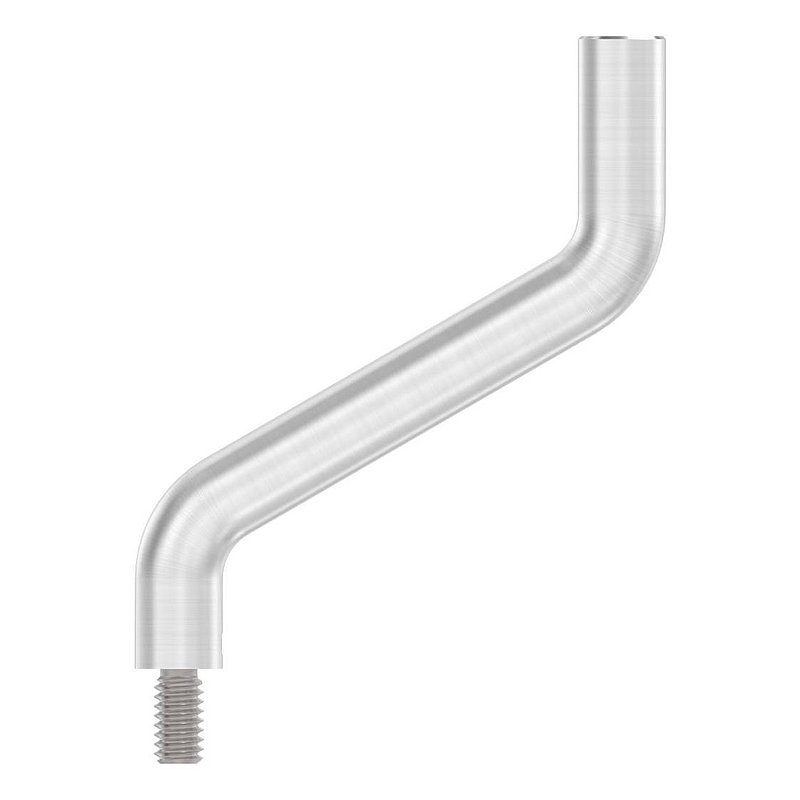 Étrier Ø 14mm, 2x courbé à 30°, V2A