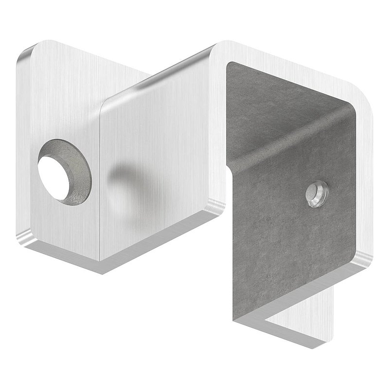 Montagemural pour profilé acier inoxydable en U 80530-XXX, V4A