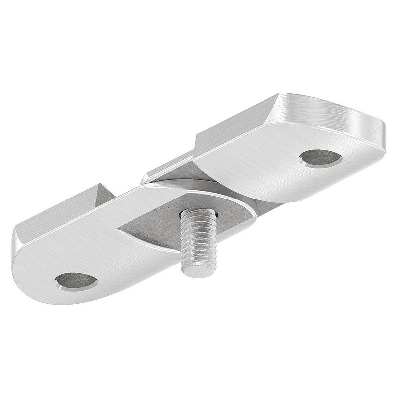 Handlaufanschlussplatte verstellbar, 42,4mm, V4A