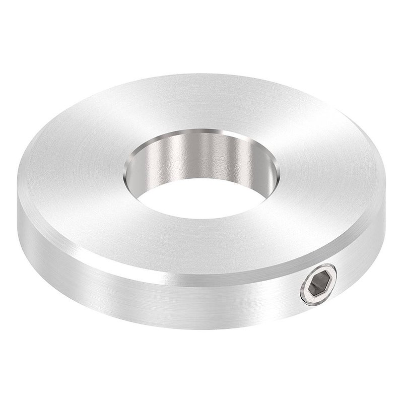 Embase ronde Ø 30x5mm, avec ponçage circulaire et chanfrein, perçage Ø 12,3mm, V2A